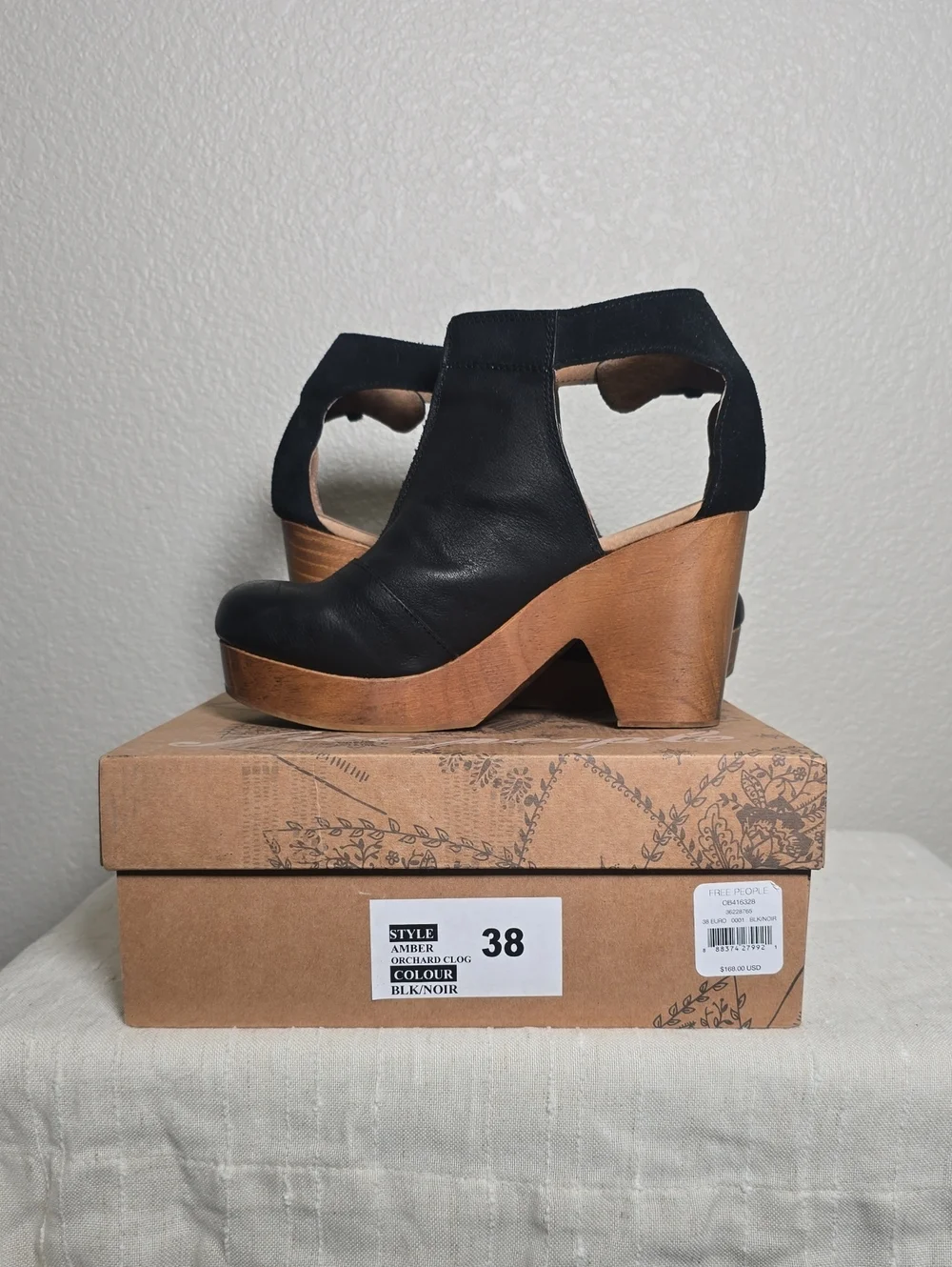 Free People black leather